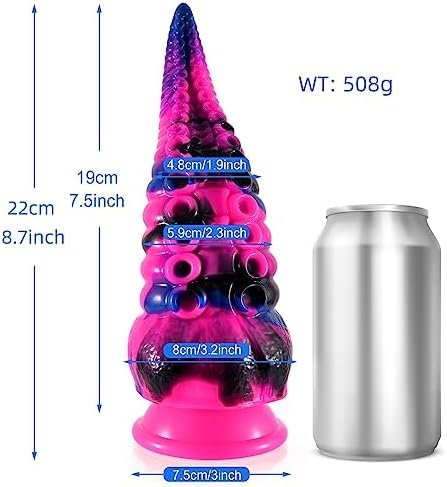 Shkanla Realistic Dildo G Spot Vibrator, 8.7Inch Thick Tentacle Penis Vaginal Stimulator With 10 Vibration Modes, Silicone Octopus Monster Anal Plug With Strong Suction Cup, Adult Sex Toys For Women - Image 2