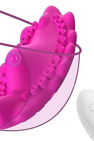 App Remote Wearable Panty Vibrator,Butterfly Vibrators Clitorals Stimulator Vibrating,Rechargeable G-Spot Massager,Adult Toys For Womens Sex Pleasure(Rose Red)