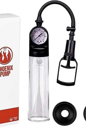 The Phoenix Pump Penis Pump With 2 Suction Sleeves, Manual Penis Extender For Male Erection & Adult Toy, Penis Stretcher & Sexual Vacuum Pump For Men - Male Sex Toy