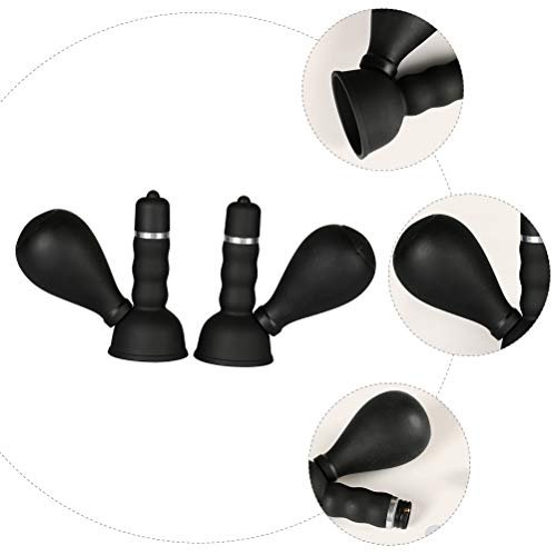 Electric Vibrating Nipple Sucker Breast Massager Silicone Breast Pump For Women Pleasure Couple Funny 2 Pcs - Image 3