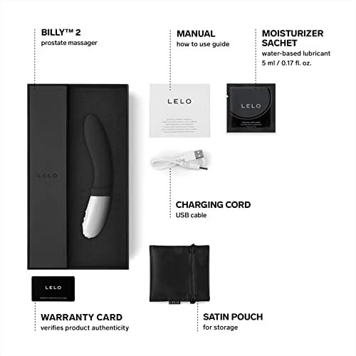 Lelo Billy 2 Prostate Massager, Vibrating Butt Plug With 8 Pleasure Settings, Smooth And Rechargeable Anal Plug, Anal Toys For Men, Vibrating Prostate Massager, Prostate Vibrator For Men, Deep Blue - Image 2