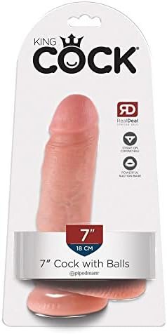 Pipedream King Cock With Balls, Flesh, 12 Inch