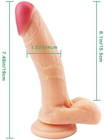 2.56'' Diameter Thick Huge Dildo, 10.25" Big Dildo Harness Compatible Female Sex Product King Cock Chubby (Flesh) - Image 2