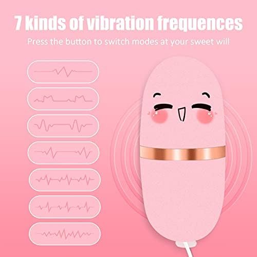 Timijoy Bullet Vibrator For Women, 7 Vibration Modes, Quiet Hygienic Waterproof Adult Egg Massager For Clitorals Stimulator, Adult Sex Toys For Vaginal Nipple, Lovely Pink, No-47Tiaodan - Image 2