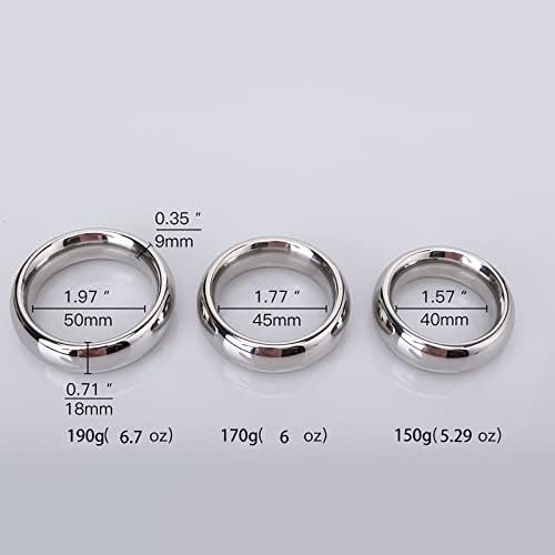 Kutocesy Metal Cock Ring For Men Erection Sex Penis Ring For Prolonged Extender Longer Large Penis Muscle Training Best Cock Rings Couples - Image 3
