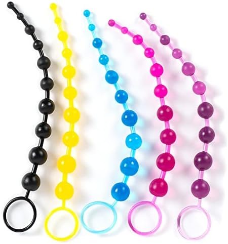 Silicone Anal Plug, Pack Of 5 Butt Plugs Training Set For Women And Men Anal With Beads Plug Kit