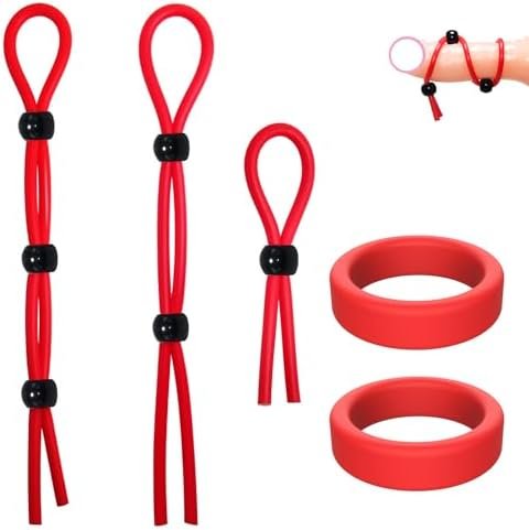 Cock Rings For Men Avvolg Silicone Penis Ring Kit,Adult Sex Toys, Stretchy Male Dick Erection Enhancing Tools, Couples' Games Comfort Sensory Ring Set