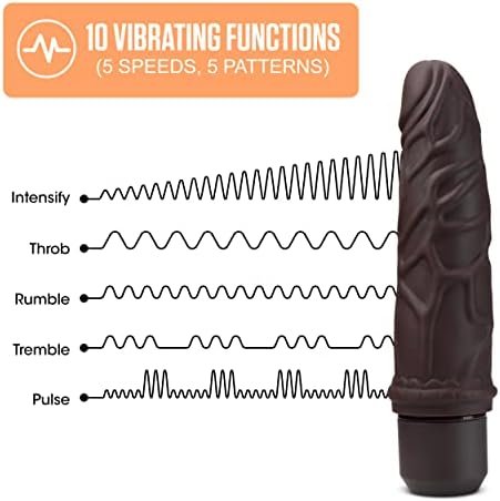 Dr. Skin - 8 Inch Silicone Vibrating Dildo - Flexible Shaft Flexishaft - 10 Powerful Vibration Functions - Ipx7 Waterproof - Ultrasilk Satin Smooth - Realistic Vibrator Sex Toy For Him Her Couples - Image 3