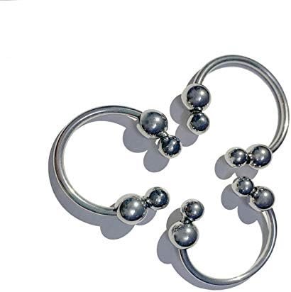 Stainless Steel Penis Ring—Enhance Men’S Long-Lasting Erection Ability—Improve Premature Ejaculation —Easy To Clean —Cock Ring For Couples Or Male Sex Toys, 3 Piece Set (Silver2)