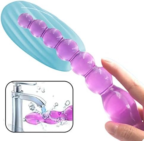 Long Anal Beads,Silicone Anal Butt Plug G-Spot Dildo With 7 Beads Flexible Butt Plug Soft Adult Sex Toys Prostate Massage Anal Sex Toys 7 Balls Dildo For Men Women - Image 3