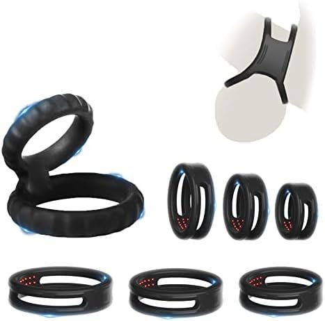 Silicone Penis Rings Kit, 7 Different Sizes Cock Rings,Adult Sex Toys & Games,Sex Toys For Men Or Couple…