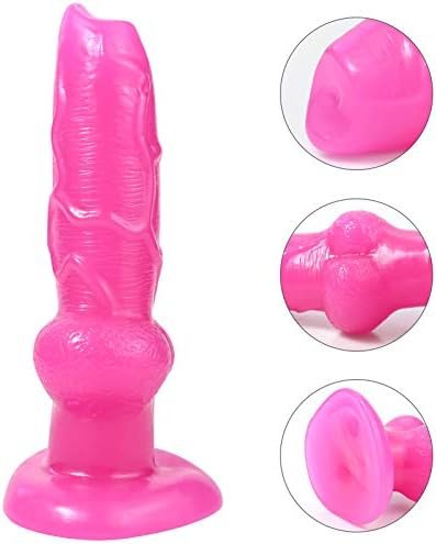 Romi Realistic Dildo Animal Dog Penis Waterproof Adult Toy Cock For Women(Purple) - Image 2