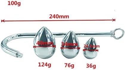 Kutocesy Stainless Steel Anal Hook With 3 Interchangeable Balls Anal Balls Male Buttplug Hook Penis Anal Plugs Sex Toys (Anal Hook Set Of Three) - Image 3