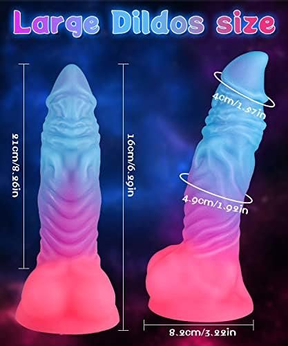 8.26" Realistic Monster Dildo,Dovelo Silicone Anal Dildos With Strong Suction Cup For Hands-Free And Anal Play,G-Spot Anal Dildo Adult Sex Toy - Image 2