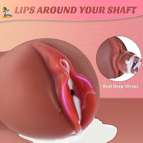 Lifelike Male Masturbator Mens Sex Toys - Pocket Pussy For Men Adult Sex Toys, Sex Doll With Textured Pleasure Nubs For Explosive Orgasm, Blowjob Stroker With 3D Realistic Tight Vagina Male Sex Toys - Image 2