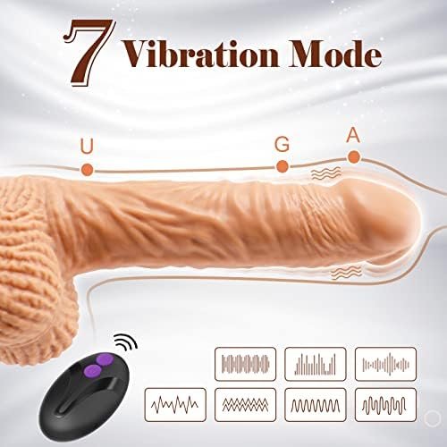 Realistic Thrusting G Spot Dildo Vibrator Adult Sex Toys For Women, 3 In 1 Lifelike Rotating Vibrating Dildos For Anal Stimulation, Strap On Thick Penis Dildo With Strong Suction Cup For Couples - Image 3