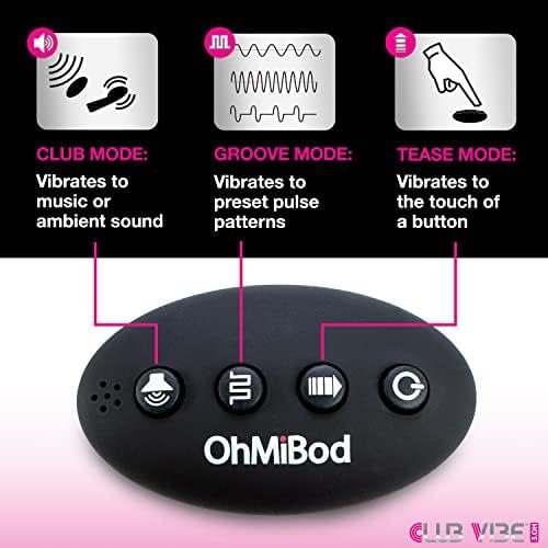 Ohmibod Club Vibe 3.0H Wearable Panty Vibrator - Personal Massager For Women - Couples Vibrator With Three Play Modes - Wireless Remote Control Clit Vibrator For Home, Club, And Party - Pink/Black - Image 3