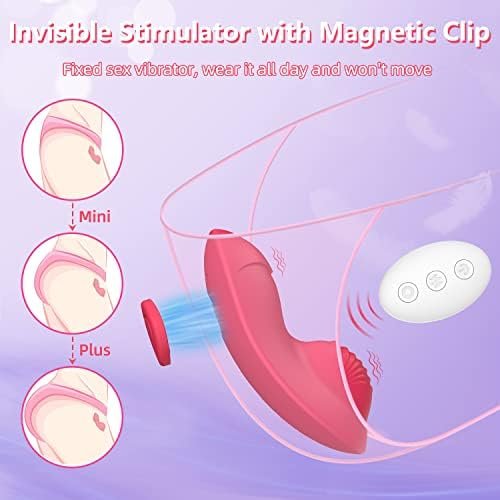 Liefdeyou Wearable Vibrator Women Sex Toy- Strong Magnetic Clip Panty Vibrator App Remote Control Mini Butterfly Panties Vibrator With 9+9 Modes Clitoral Invisible Vibrators Adult Sex Toys For Women - Image 3