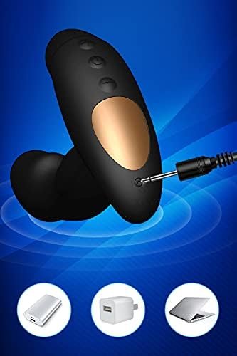 Male Prostate Anal Vibrators Unisex Massager With 12 Stimulation Patterns And 2 Powerful Motors, Sxovo Vibrating G-Spot Waterproof Smooth Silicone Sex Toy For Men, Women And Couples - Image 3