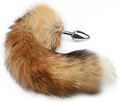 Fst Wild Fox Tail With Stainless Steel Anal Plug, Anal Tail Sex Toys, Butt Plug Anal Stimulator For Women Cospaly