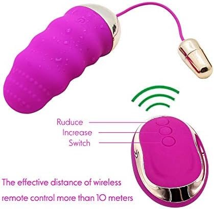 Remote Control Bullet Vibrator, Vibrating Love Egg Silicone Tongue Bullets Clitoral Nipple Stimulator, 10 Vibration Small Adult Sex Toy For Women & Couples(Purple) - Image 3