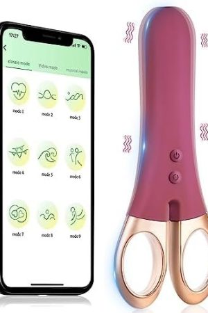 G Spot Vibrator For Sex Toy, Vibrating Massager Stimulator Nipple Clitoris Scissors-Shape Vibrators, Wand Massagers With App Control For Women Beginner (Style1)