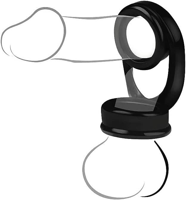 Cock Rings, Silicone Penis Rings, Erection Enhancing, Long Lasting Stronger, Cockrings Adult Sex Toys For Men Black