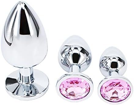 Eastern Delights 3 Pcs Steel Attractive Butt Plug Anal Bdsm Jewelry, 3 Size Same Color - Image 3