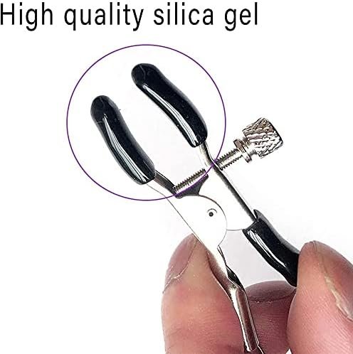 New 7189 Nipple Clips Clamps For Women/Men Adjustable Pressure Breast Clamps Stainless Steel Non Piercing Nipple Rings Decorative Clip For Pleasure Toys Nipple (Zrj2) - Image 2