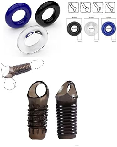Silicone Penis Ring Erection Enhancing Cock Rings, Christmas/New Year Gift For Men 5Pcs Cock Ring Set For Longer, Harder, Stronger Male Enlargement Sex Toys