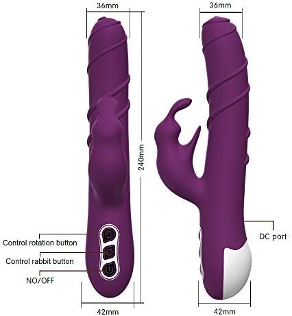 G Spotstimulator Rabbit Massager- Oilei Khalifa - Quiet - Clitoral Stimulator - Rotational - Vibrator Vibradorsez Para Mujer (Purple) - Image 2