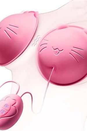 Nipple Toy Vibrator, Vibrating Nipple Clamps Sucking Stimulator Massager With 10 Powerful Vibration,Rechargeable Adult Sex Toys For Women Couples Pleasure Pink