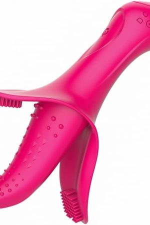 Female Masturbator Clitoral G Spot Tongue Licking Vibrator With 10 Frequency Vibrating Nipples Massager Vaginal Breast Anal Sex Toys For Women Masturbation & Couples (Rose)