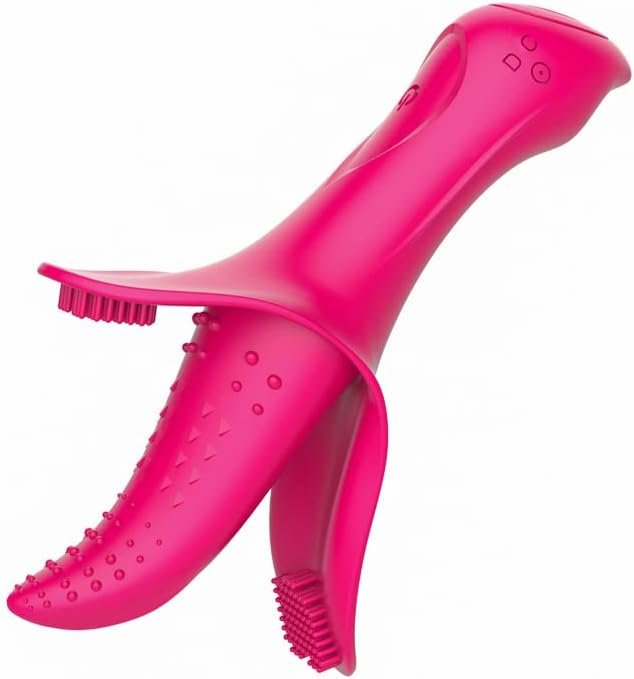 Female Masturbator Clitoral G Spot Tongue Licking Vibrator With 10 Frequency Vibrating Nipples Massager Vaginal Breast Anal Sex Toys For Women Masturbation & Couples (Rose)