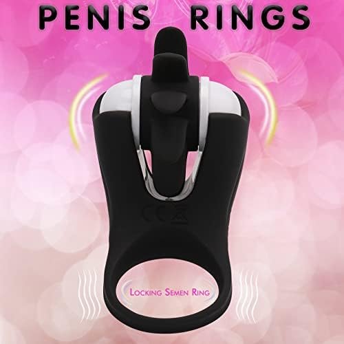 Rotating Magic Tongue Vibrating Ring Penis Ring Male Female Couple Sharing Clit Nipples And Stimulating Waterproof Rechargeable Locking Semen Ring - Image 3