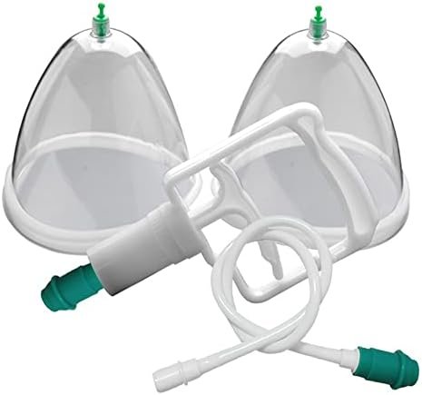 Breast Pump Cups Breast Massager Breastfeeding Suction Cups Breast Enhancement Massager Boxed 2 Cups & 1 Pump