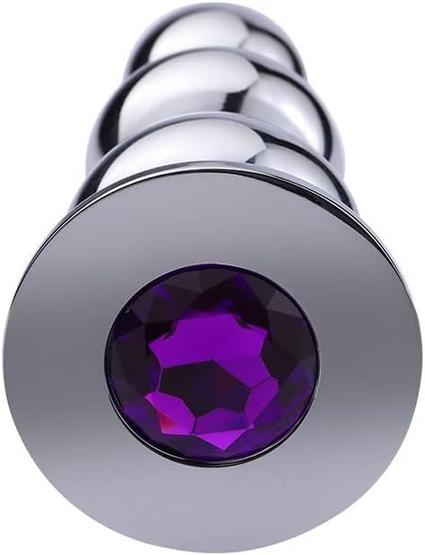 Stainless Steel Anal Beads Butt Plug With Big Ball And Purple Jewelry Prostate Massage Trainer Anal Dilator For Couple And Lovers(2) - Image 3