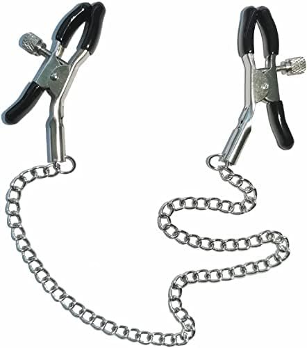 Adjustable Metal Nipple Clamps Necklace Entertainment Chain Clip For Women/Man Non-Piercing Nipplerings Clip On Nipple Rings Decorative Clip For Clothing Accessories 1068 (Zr1) - Image 3
