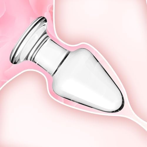 Big Anal Plugs, Crystal Mushroom Bum Plug Sex Toys For Women Men Massage,Transparent - Image 3