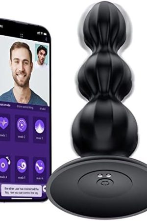 Kstasn Anal Sex Toys - With App Prostate Massagers For Men - Prostate Stimulor Toys With Music Mode And Video Mode - Rechargeable Vibrator Anal Beads With 3 Powerful Motors