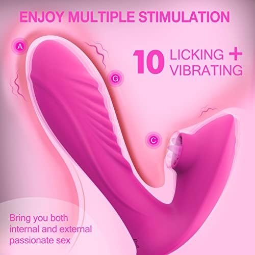 G Spot Dildo Vibrator For Women - Rechargeable Couple Vibrators Sex Toy With Remote, 10 Vibrating & 10 Licking Female Anal Nipple Stimulator, Dual Stimulation Dildos Adult Sex Toys For Woman - Image 3