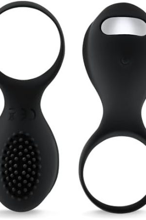 Vibrating Cock Ring, Rechargeable Silicone Stretchy Vibrating Penis Ring With 10 Intense Vibration Modes For Men Couples Pleasure,Male Erection And Female Clit Vibrators,Adult Couple Sex Toys & Games