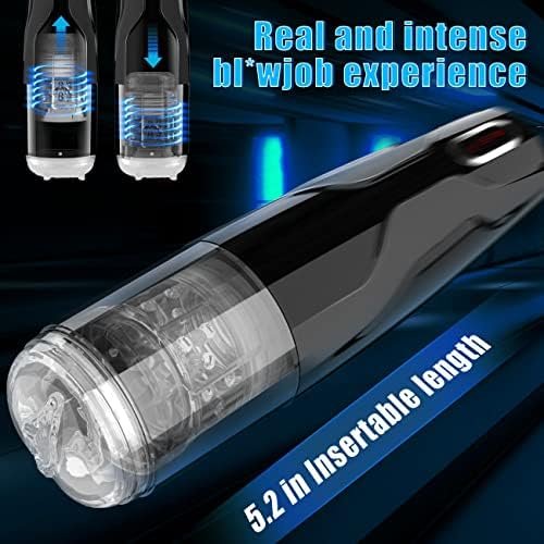 Thrusting Automatic Blowjob Machine With 10 Thrusts Rotation Modes,Hands Free Male Masturbators Oral Stroker Sex Toy For Men Masturbation With Realistic Pocket Pussy - Image 3