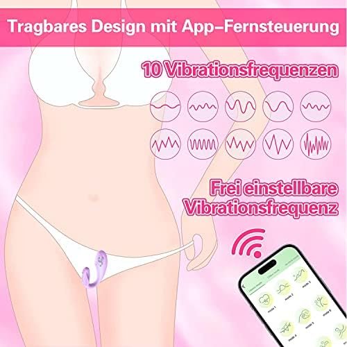 Wearable Panty G-Spot Vibrator Dildo With App Control And Bluetooth Remote Control,Fvlfil Long Distance Silicone Vibrating Panties Vaginal Stimulator Clitoral,Adult Sex Toys 10 Vibrations(Purple) - Image 2