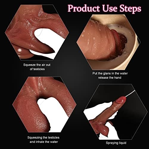 Realistic Squirting Dildo Ejaculating Penis, 8.2" Anal Dildo With Suction Cup For Hands-Free Play, Silicone Ejaculating Dildos For Anal Vaginal G-Spot Play, Adult Sex Toy For Women/Lesbian/Couple - Image 3