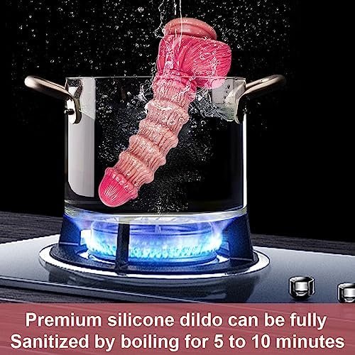 Realistic Monster Fat Silicone Dildo: 9.6 Inch Ribbed Shape With Powerful Big Suction Cup - Extra Large Thick Dildo For Women - Prostate Massager - Adult Sex Fantasy Xl Toy - Image 2