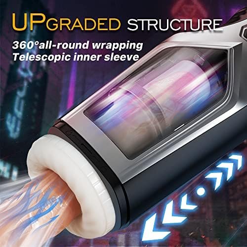 Automatic Male Masturbator Cup 7 Thrusting & Vibrating Modes & 3D Realistic Channel, Thrusting Masturbator Stroker With Fast Telescopic Speed ,Ulovime Male Sex Toys For Men Masturbation - Image 3