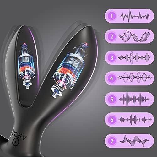 Anal Vibrator Training With 7 Vibration Silicone Vibrating Sex Toys Anal Plug Remote Control Prostate Massager Butt Plug Dilator For Men Women And Couples G-Spot Stimulator - Image 2