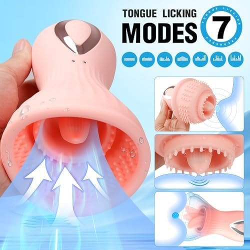 Nipple Sex Toy For Women, Clitoralis Sucker With Tongue Suction, Adult Toys Vibrator With 7 Sucking & 7 Vibration Modes, Ipx7 Waterproof Nipple Vibrator Massager For Female Pleasure Green - Image 2