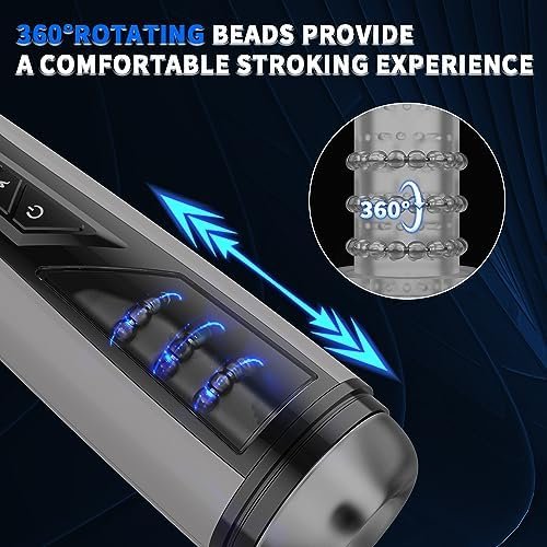 Automatic Male Masturbator With Thrusting Massage Beads, Adult Sex Toys For Men, Healexcer Blowjob Sex Machine Men'S Sex Toy Stroker Penis Vibrator With 7 Modes, Hands Free Masturbators Pleasure - Image 2